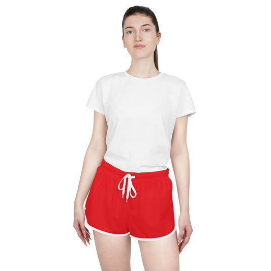 Comfortable Red Women's Relaxed Shorts for Summer Activities