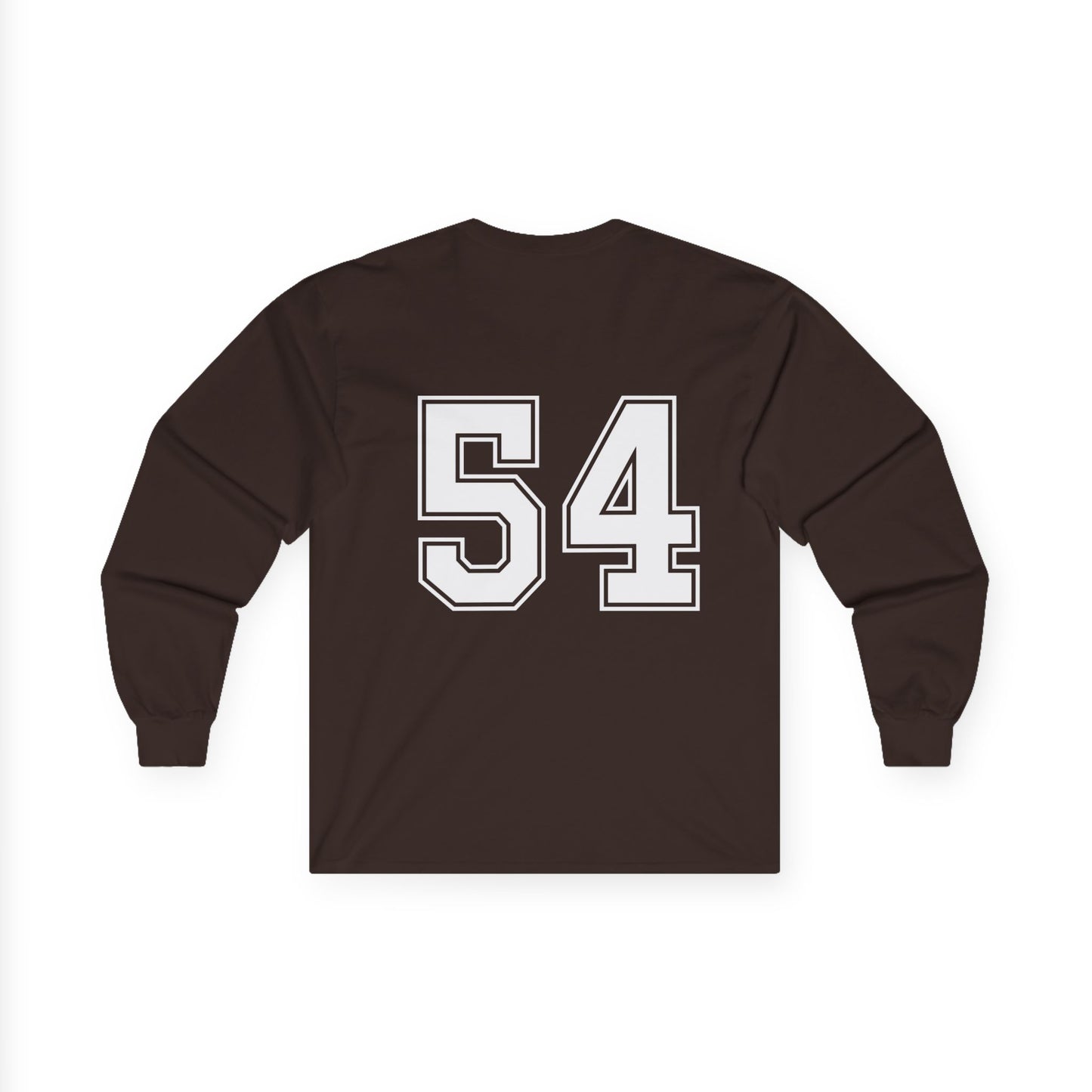 Unisex Long Sleeve Tee - Sporty Number 54 Shirt for Casual Wear