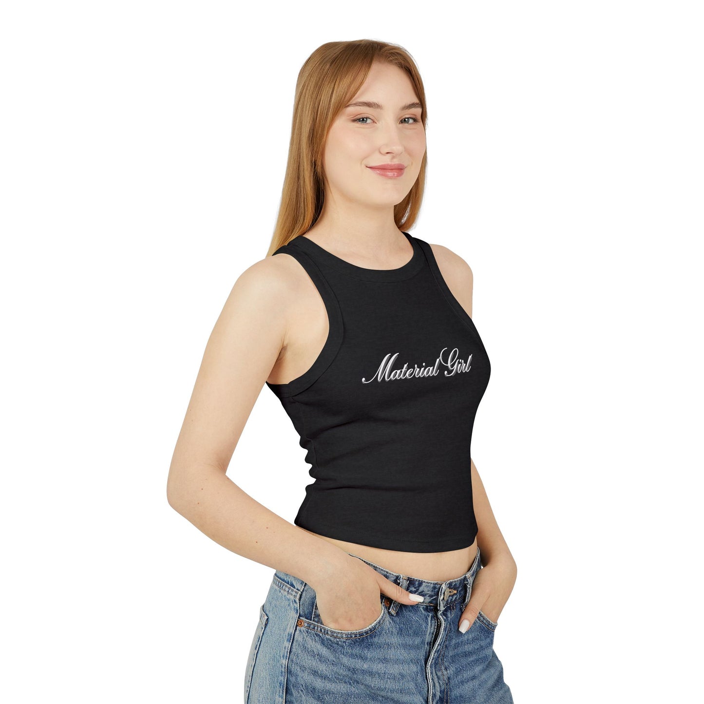 Material Girl Women's Tank Top - Trendy Crop for Fashion Lovers
