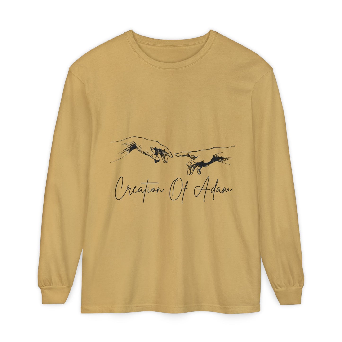 Creation of Adam Long Sleeve T-Shirt - Unisex Art Tee