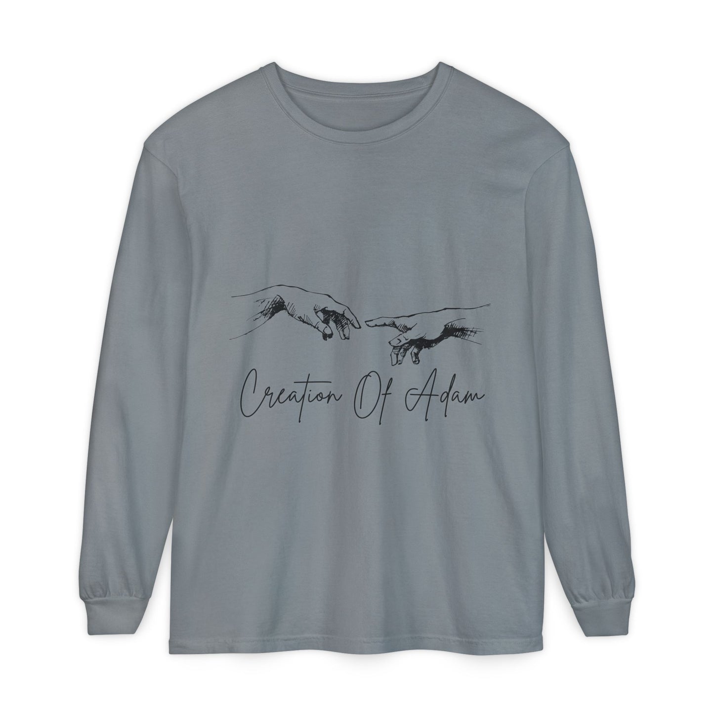 Creation of Adam Long Sleeve T-Shirt - Unisex Art Tee