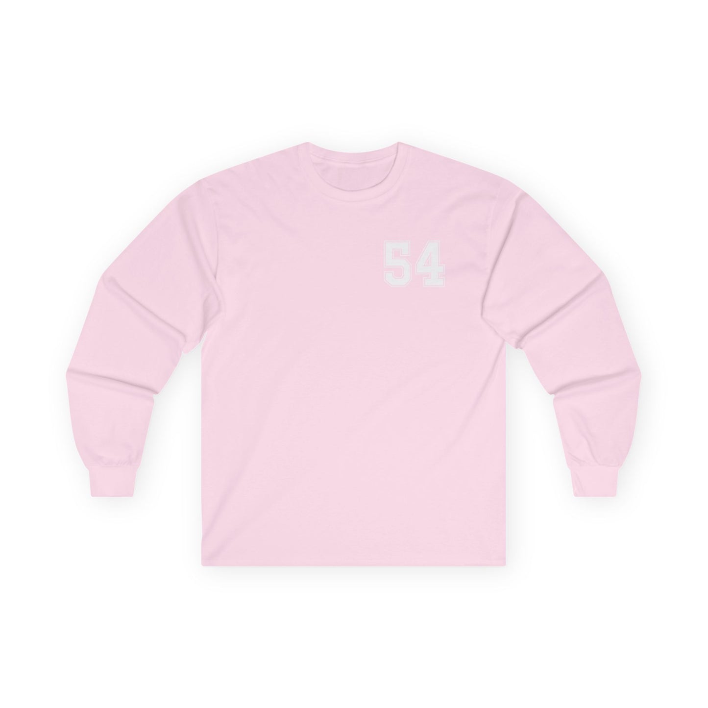 Unisex Long Sleeve Tee - Sporty Number 54 Shirt for Casual Wear
