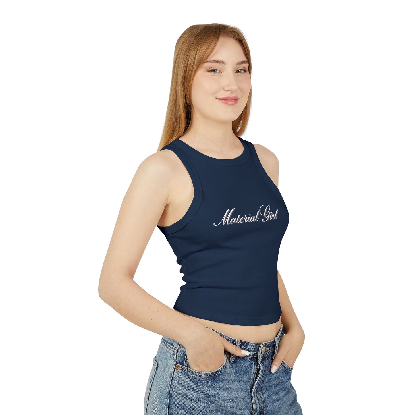 Material Girl Women's Tank Top - Trendy Crop for Fashion Lovers