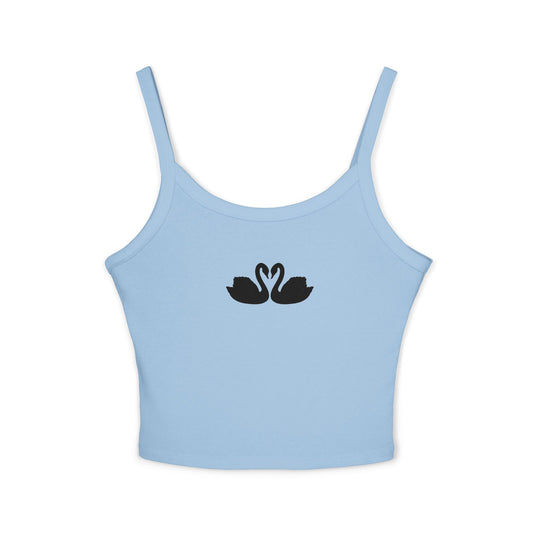 Swan Love Women's Spaghetti Strap Tank Top - Cute Summer Style