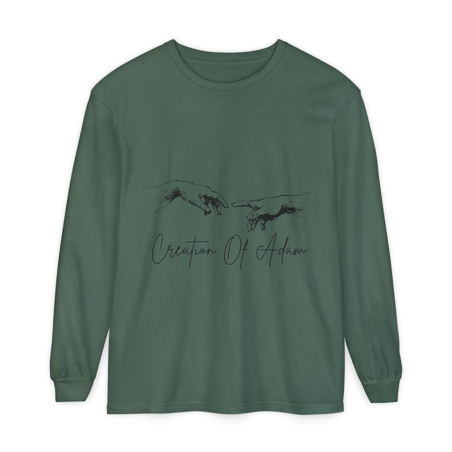 Creation of Adam Long Sleeve T-Shirt - Unisex Art Tee