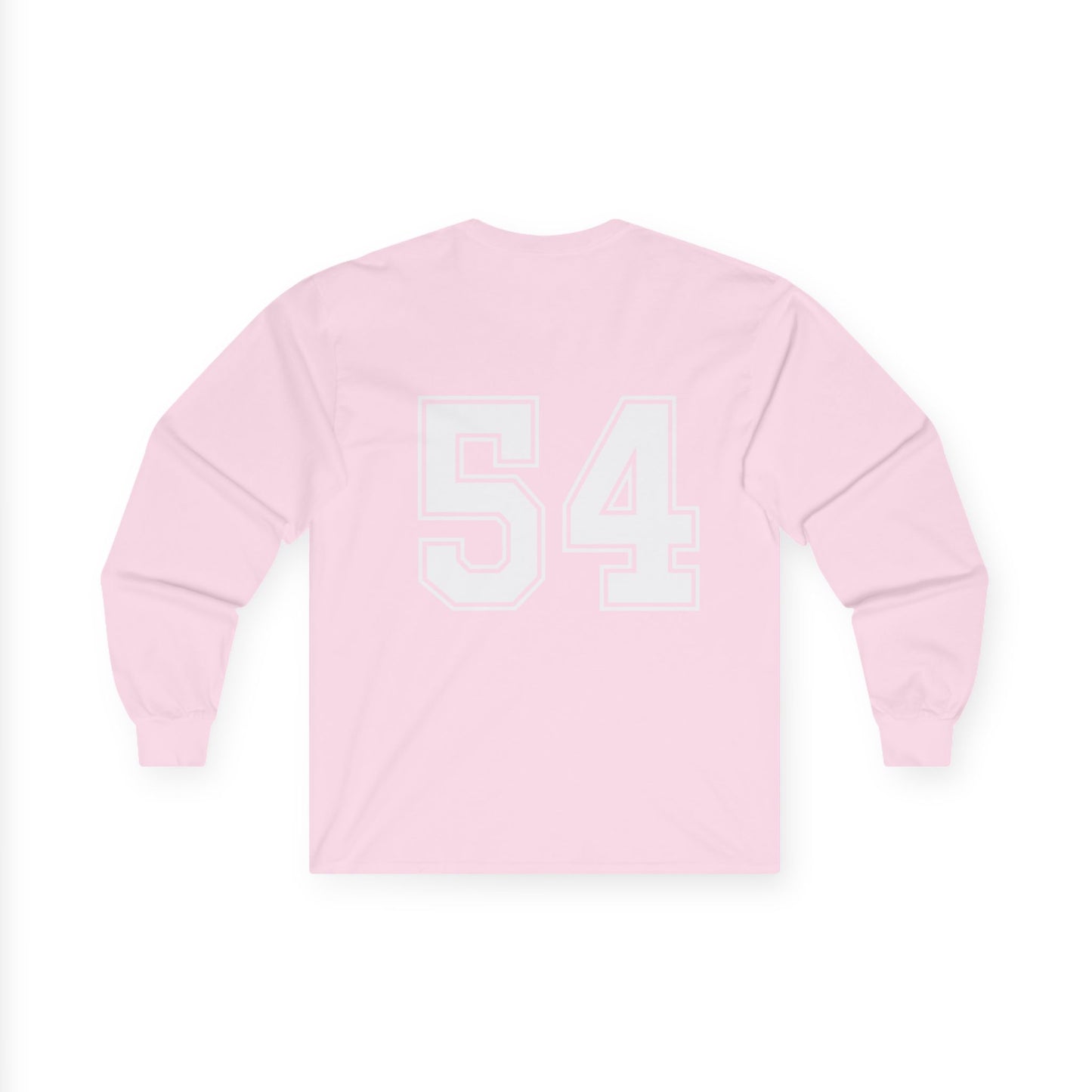 Unisex Long Sleeve Tee - Sporty Number 54 Shirt for Casual Wear