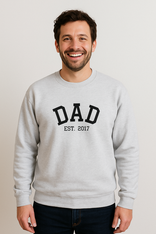 Personalizable Dad Sweatshirt, Comfortable Gift for Father's Day, Family Gathering, New Dad Humor