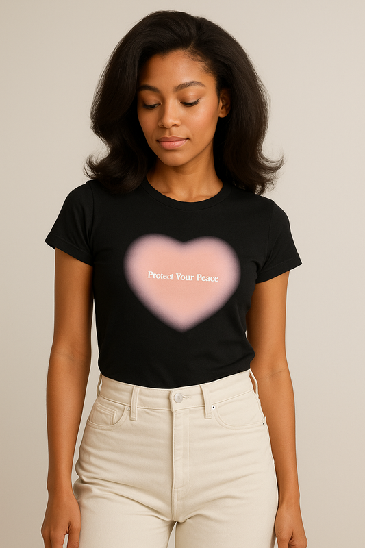 Protect Your Peace Women's Softstyle Tee - Comfortable Casual Wear for Mindfulness and Self-Care